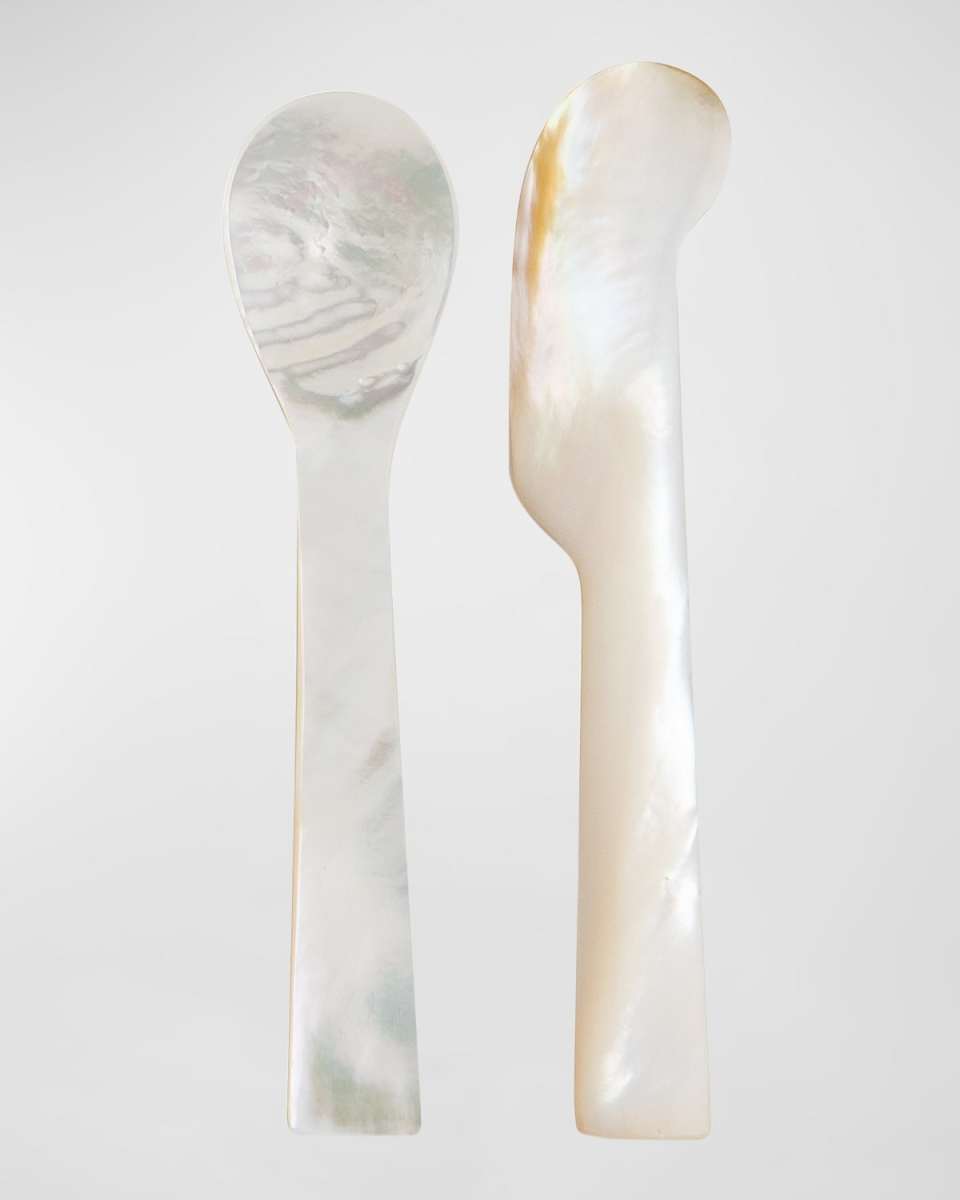 Caviar Mother-of-Pearl Spoon & Spreader